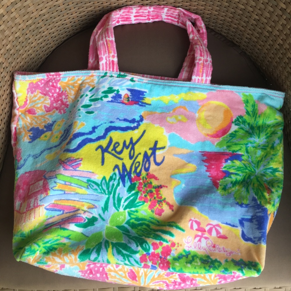 Lilly Pulitzer Key West destination beach tote